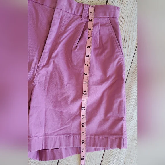 Gap high rise pleated khaki shorts pink size 6 for women - Picture 7 of 11